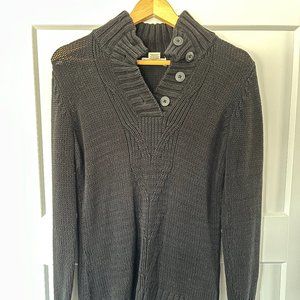 Black Hip-Length Sweater